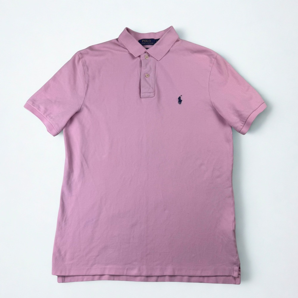 Polo Ralph Lauren Polo Shirt Mens Small Pink Classic Fit Short Sleeve Pony Logo